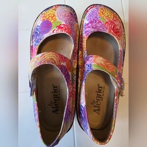 Alegria Kids' Floral Mary Jane Shoes